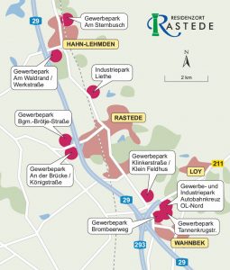 Gewerbegebiete in Rastede